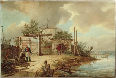 C.Morgenstern, rorbuer på Mainlustinsel